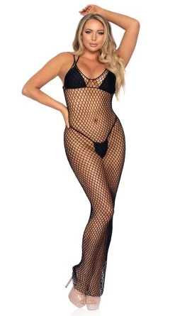 LEG AVENUE Net Ready Maxi Dress -Lingerie Shop LA 86963 01 001 2021MAR28878