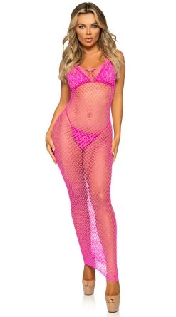 LEG AVENUE Net Ready Maxi Dress -Lingerie Shop LA 86963 01 029