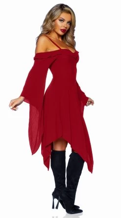 LEG AVENUE Flowing Gauze Peasant Dress -Lingerie Shop LA 87117 05 036 2022MAY48084