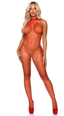 LEG AVENUE Backless Diamond Net Bodystocking -Lingerie Shop LA 89304 01 003 2022APR47820