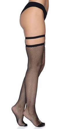 LEG AVENUE Garter Topped Fishnet Thigh High Stockings 11 LEG AVENUE Garter Topped Fishnet Thigh High Stockings -Lingerie Shop LA 9701 05 001 2022APR47820