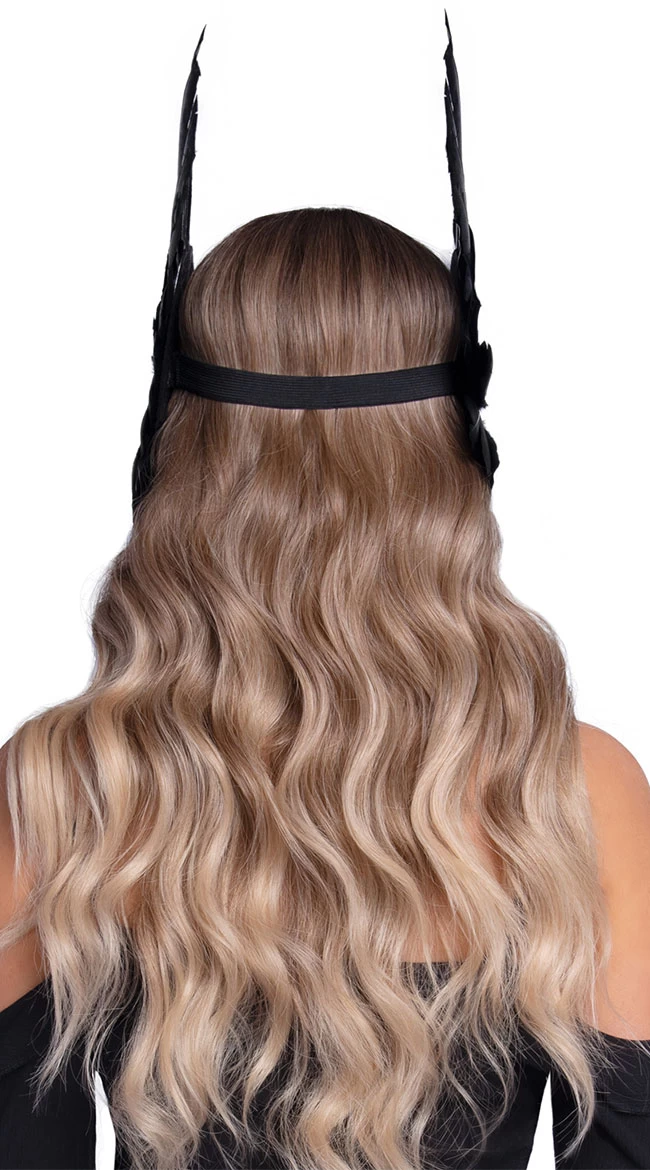 LEG AVENUE Medallion Feather Headband 3 LEG AVENUE Medallion Feather Headband - Image 3