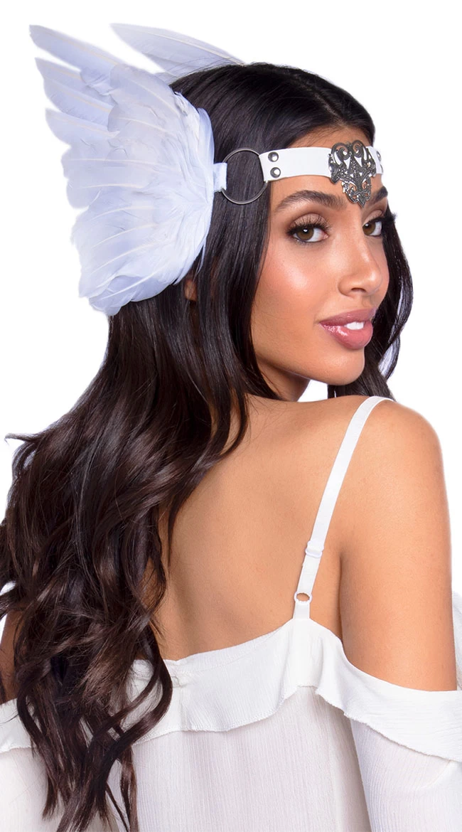 LEG AVENUE Medallion Feather Headband 4 LEG AVENUE Medallion Feather Headband - Image 4