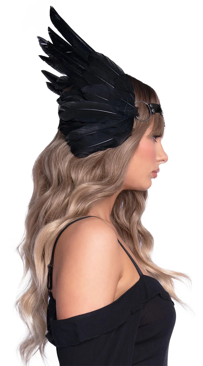 LEG AVENUE Medallion Feather Headband 5 LEG AVENUE Medallion Feather Headband - Image 5