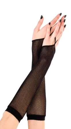 MUSIC LEGS One Finger Fishnet Gloves