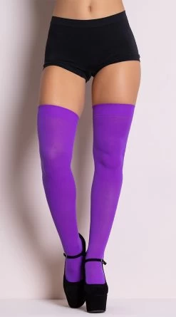 MUSIC LEGS Opaque Thigh Highs -Lingerie Shop ML 4745 7 PS08292018