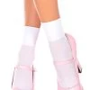 MUSIC LEGS White Opaque Anklet Socks