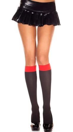 MUSIC LEGS Two Tone Knee Highs