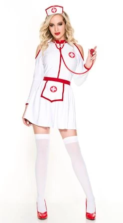 MUSIC LEGS Hot Shot Nurse Costume