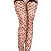 MUSIC LEGS Diamond Net Suspender Pantyhose
