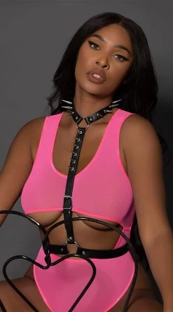 Aurelia Harness Bra -Lingerie Shop MS 951366 BK LS3 2023APRIL