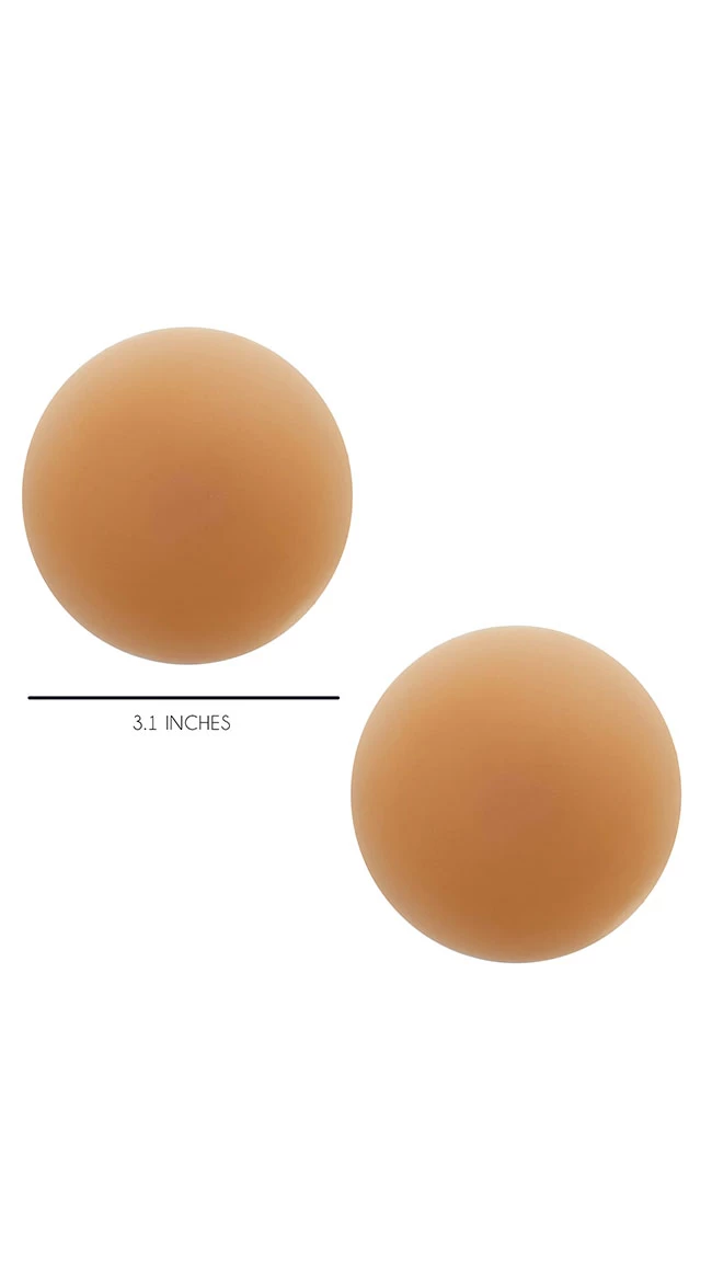 Dark Flesh Tone Reusable Pasties 2 Dark Flesh Tone Reusable Pasties - Image 2