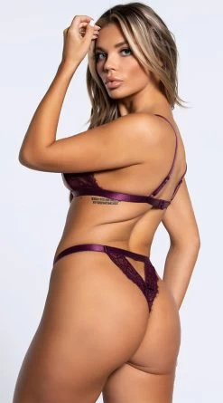 Zuria Peek-A-Boo Lace Bra Set -Lingerie Shop OL 40 11230 PUR 8 YANDY PS11082021 Edit