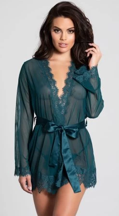 Yandy Eyelash Lace Robe Set