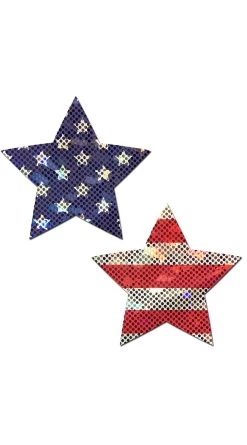 Glitter Stars And Stripes Pasties