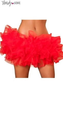 Roma Basic Fluffy Petticoat -Lingerie Shop RM 4457 Red CST2013