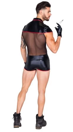 Roma Men's Shot In The Dark Costume -Lingerie Shop RM 5060 Back 2021HALLOWEEN