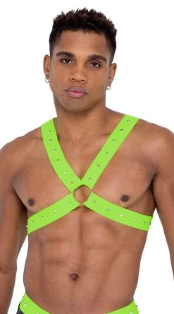 Roma Men's Glow-in-the-Dark Studded Harness