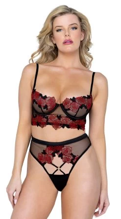 Roma Rosa Bella High Waisted Bra Set