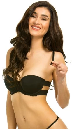 Yandy Black Strappy Solution Bra 6 Yandy Black Strappy Solution Bra -Lingerie Shop RR YCB25201 BLK 4 PS20160114