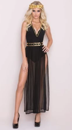 Black And Gold Goddess Costume -Lingerie Shop SA S5008 PS07312017 Costumes