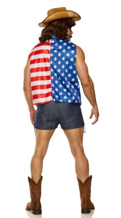 Men's American Cowboy Costume 6 Men's American Cowboy Costume -Lingerie Shop SI 80192 American Cowboy Back 2021HALLOWEEN