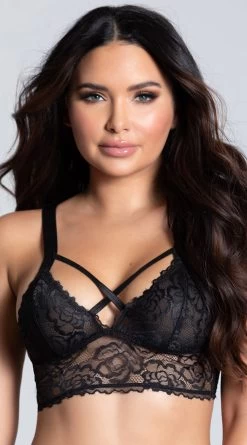 Lacy Longline Lattice Bralette