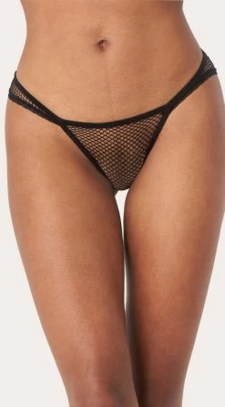 Choose Me Netted Cheeky Panty -Lingerie Shop ST 10984 BLACK 01 Yandy PS03302022