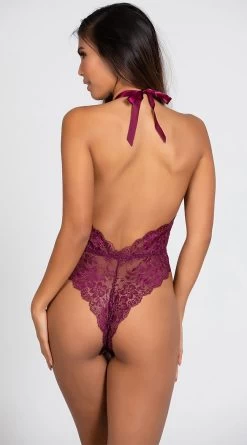 Lustful Kiss Lacy Teddy -Lingerie Shop ST 9945P PURPLE 8 PS01242019