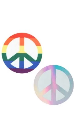 2-Pack Peace Love Pride Pasties