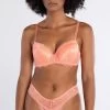 Yandy Double Up Daisy Orange Thong