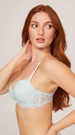 Yandy Walk It Off Extreme Push-Up Aqua Bra -Lingerie Shop YB B28100 AQU 1342 yandy PS05312022