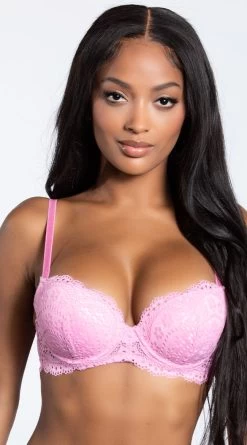 Yandy Walk It Off Extreme Push-Up Pink Bra
