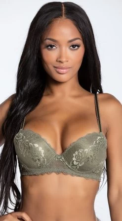 Yandy Pretty Days Extreme Olive Push-Up Bra