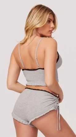 Yandy Sleep On It Pajama Set 9 Yandy Sleep On It Pajama Set -Lingerie Shop YMC YD00130A CAMI SHORT SET GREY 2281