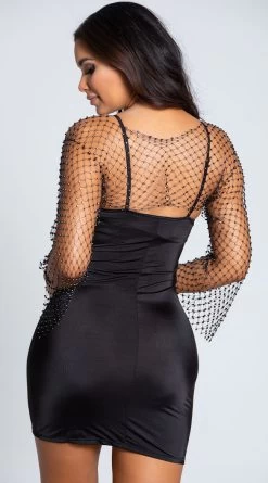 Yandy Bad To The Bling Rhinestone Top -Lingerie Shop YSM PL YA2033 BLACK PS10292019 8